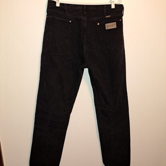 Vintage Black Wrangler Denim Jeans 36x36 - Picture 10 of 10